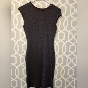 RVN DRESS animal print dress (Purple and Teal) Size S